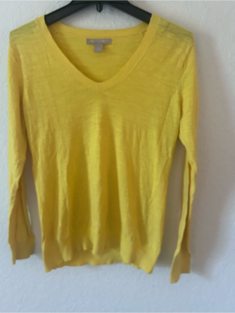 Banana Republic Sunny Yellow V-Neck Sweater